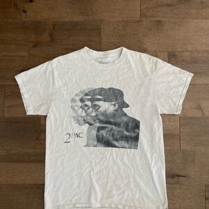 2PAC White Graphic T-Shirt